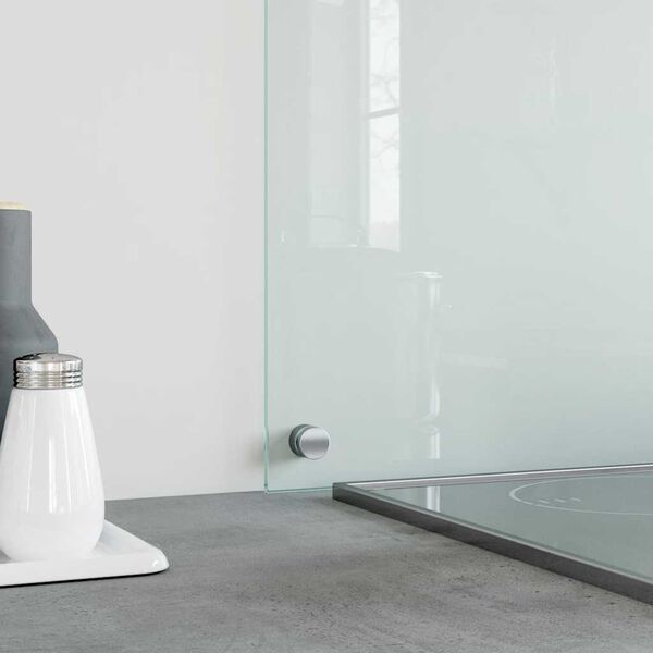 vidaXL لوح باكسبلاش للمطبخ شفاف 40×100 سم زجاج مقسّى