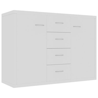 vidaXL خزانة جانبية أبيض 88×30×65 سم خشب مضغوط