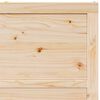 vidaXL باب منزلق بني 80 × 208 سم solid pine wood