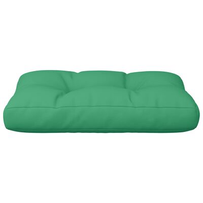 vidaXL وسادة أريكة طبليات أخضر 50×40×10 سم