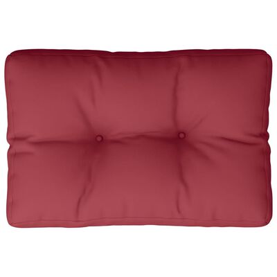 vidaXL وسادة أريكة طبلية أحمر خمري 60×40×10 سم