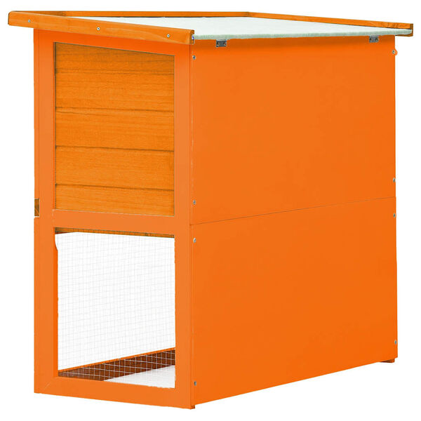 vidaXL قفص أرانب خارجي منزل الحيوانات الصغيرة قفص الحيوانات الأليفة باب واحد خشب