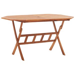 vidaXL طاولة حديقة قابلة للطي 135&times;85&times;75 سم خشب اكاسيا صلب