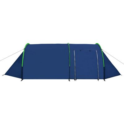 vidaXL خيمة تخييم لـ 4 أشخاص أزرق كحلي/أخضر