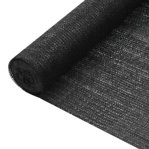 vidaXL شبكة خصوصية أسود 1.5&times;50 م HDPE وزن 75 جرام/م&sup2;