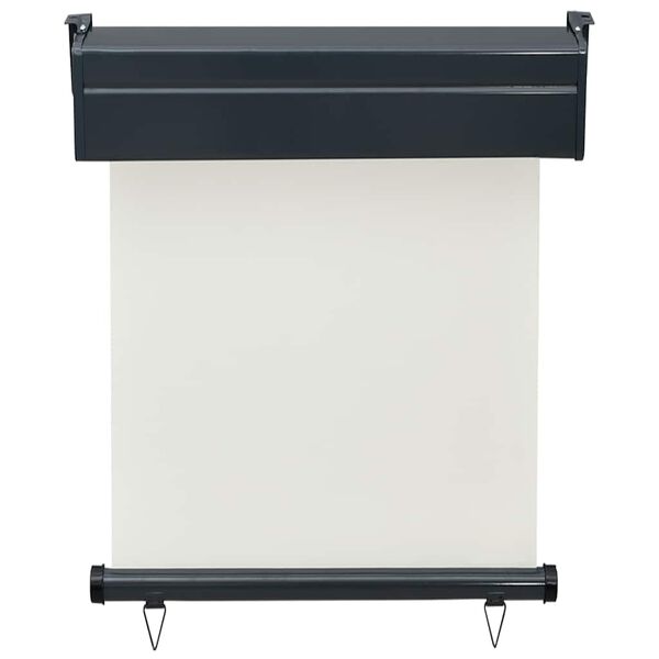 vidaXL مظلة شرفة جانبية 65×250 سم كريمي