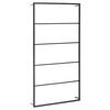 vidaXL حامل مناشف أسود 60&times;10&times;116 سم فولاذ