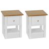 3053418 vidaXL Nightstands 2 pcs 36x30x47 cm Solid Oak Wood (2x247121) - Untranslated