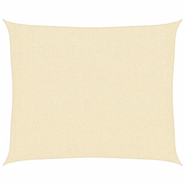 vidaXL مظلة شراعية 160 جم/م² كريمي 2.5×3 م HDPE