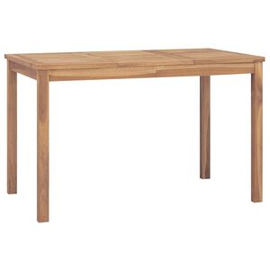 vidaXL طاولة سفرة حديقة 120&times;70&times;77 سم خشب ساج صلب