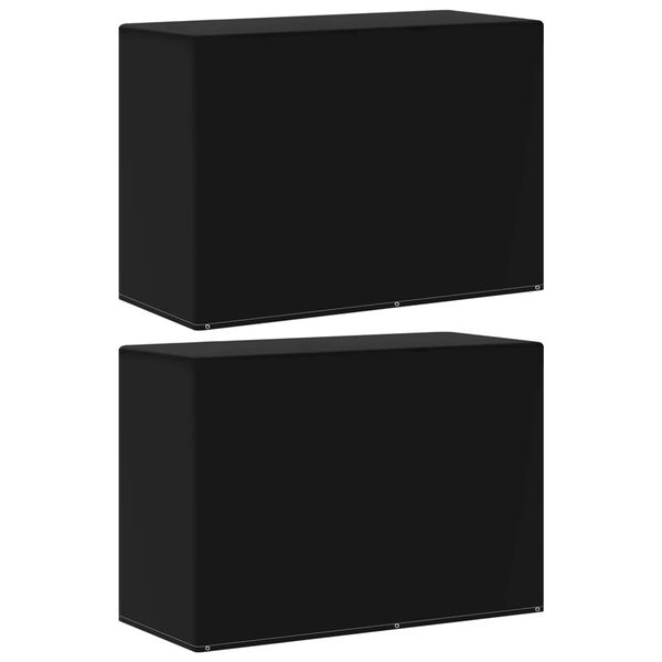 vidaXL أغطية أثاث حديقة 2 ق 6 فتحات تثبيت لشواية الغاز 125x80x180 سم