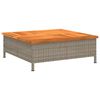 vidaXL غطاء قاعدة مظلة لون رمادي 25x70x70 سم بولي روطان وأكاسيا