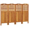 vidaXL مقسم غرفة 4-ألواح 162&times;2&times;115 سم خشب أكاسيا صلب