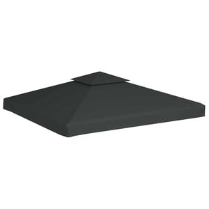 vidaXL غطاء بديل لكشك الحديقة 310 جم/م&sup2; رمادي داكن 3&times;3 متر