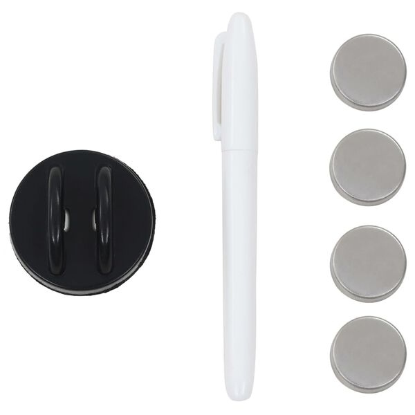 vidaXL سبورة جدارية مغناطيسية زجاج 60×60 سم