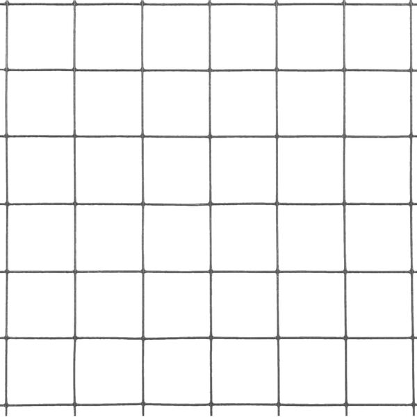 vidaXL سياج سلكي للدجاج فولاذ مع طلاء (PVC) 1×25 م رمادي