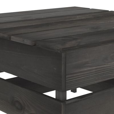 vidaXL طاولة طبليات للحديقة خشب صنوبر مُشرَّب