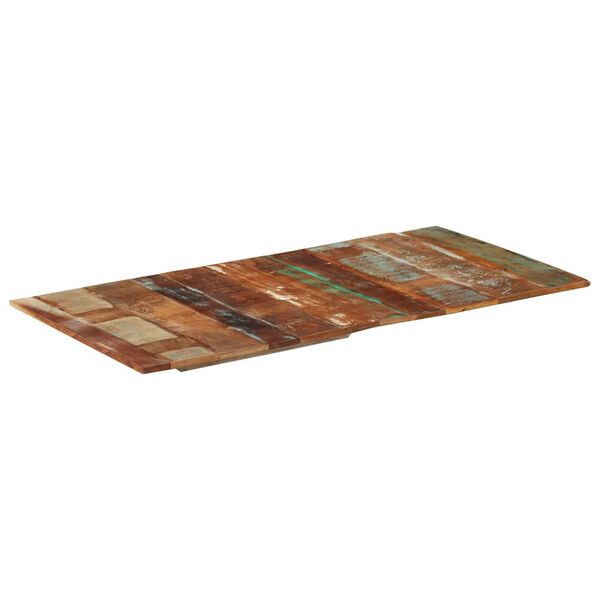 vidaXL سطح طاولة مستطيل 60×120 سم 15-16 ملم خشب صلب مستصلح