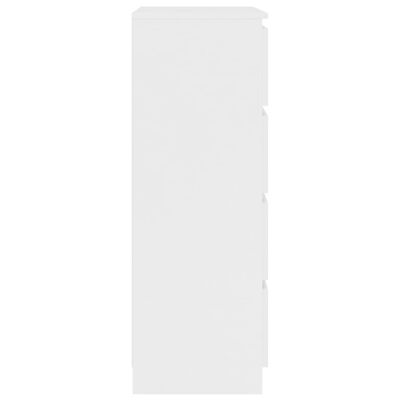 vidaXL خزانة جانبية أبيض 60×35×98.5 سم خشب صناعي