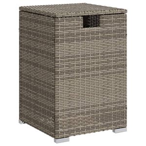 vidaXL غطاء طاولة خزان البروبان رمادي 40x40x60 سم بولي راتان