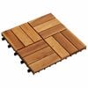 vidaXL بلاط التراسات 20 pcs بني 30 x 30 cm خشب الأكاسيا