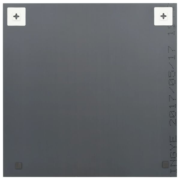 vidaXL مرايا حائط 2ق 50x50 سم زجاج مربع