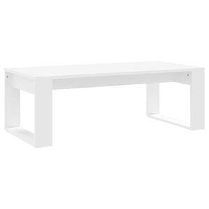 vidaXL طاولة قهوة 35x50x102 سم خشب صناعي أبيض