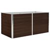 vidaXL حوض حديقة مرتفع بني 160&times;80&times;77 سم فولاذ مجلفن