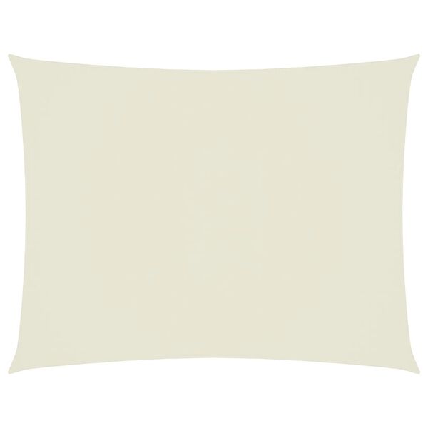 vidaXL مظلة شراعية قماش أكسفورد مستطيلة 6×7 م كريمي