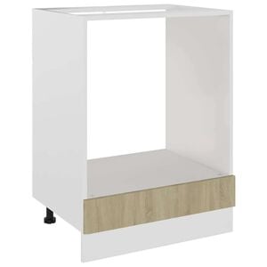 vidaXL خزانة فرن سونوما أوك 60&times;46&times;81.5 سم خشب صناعي