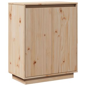 vidaXL خزانة جانبية 75x34x60 سم خشب صنوبر صلب