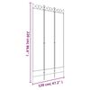 vidaXL مقسم غرفة 3-ألواح بني 120×220 سم قماش