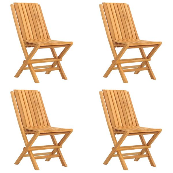 vidaXL عدد 5 قطع طقم سفرة حديقة خشب ساج صلب