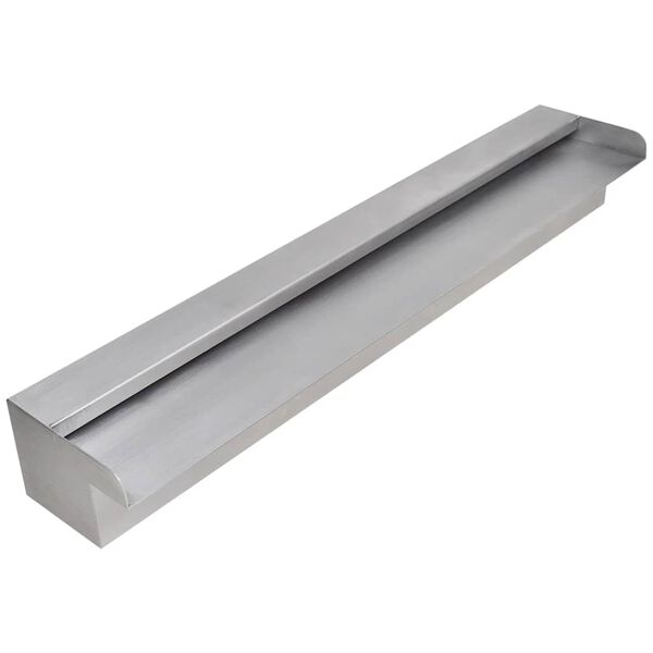 vidaXL 41667 نافورة شلال للمسبح مستطيلة ستانلس ستيل 60 سم