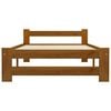 vidaXL إطار سرير دون مرتبة بني عسلي خشب صنوبر صلب 200x100 سم