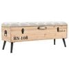 339294 vidaXL Storage Bench 110 cm Solid Firwood - Untranslated