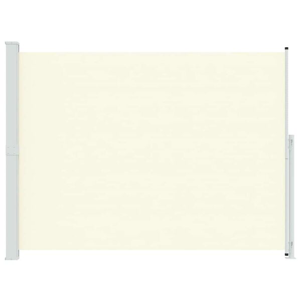 vidaXL مظلة فناء جانبية قابلة للسحب 220&times;300 سم كريمي