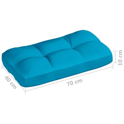 vidaXL وسائد أريكة طبلية 7 ق أزرق