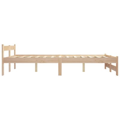 vidaXL إطار سرير خشب صنوبر صلب 160×200 سم