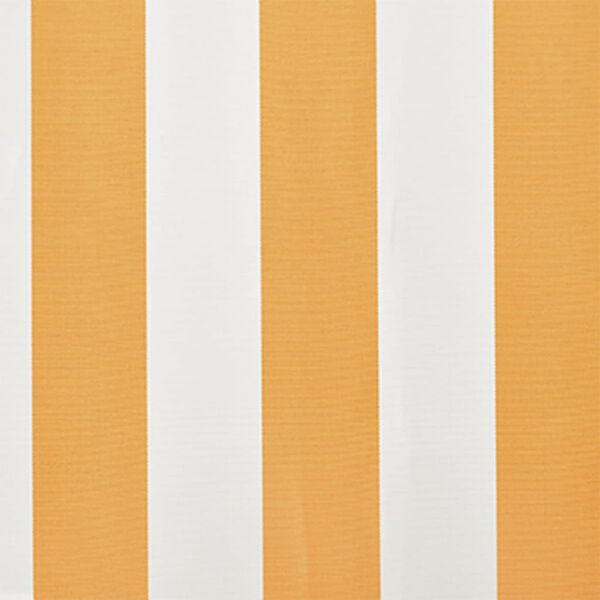 vidaXL غطاء مظلة واقي من الشمس قماش زهرة دوار الشمس أبيض وأصفر 6×3 م (الإطار غير متضمن)