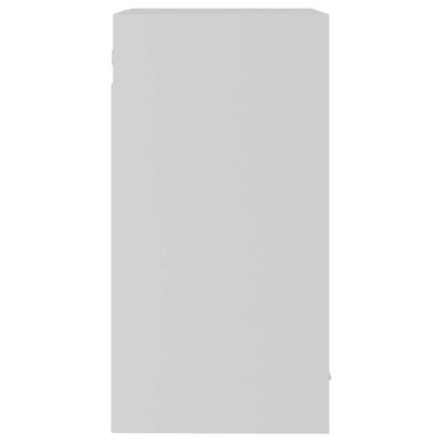 vidaXL خزانة زجاجية معلقة أبيض 40×31×60 سم خشب حبيبي