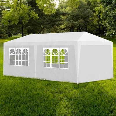 vidaXL خيمة حفلات 3×6 م أبيض
