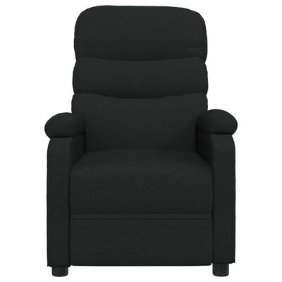 vidaXL كرسي قابل للإمالة قماش أسود