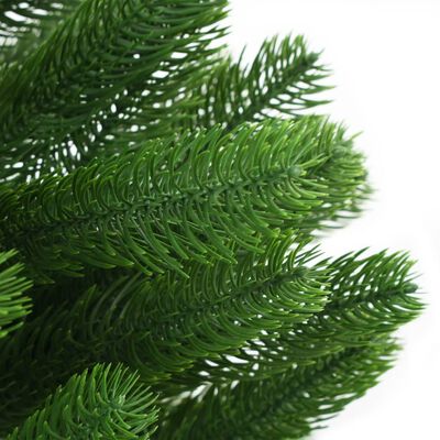 vidaXL شجرة عيد ميلاد صناعية أوراق إبرية شبه حقيقية 180 سم أخضر
