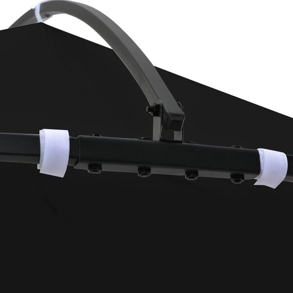 vidaXL كشك حديقة 300×290 سم أنثراسيت مستديرة