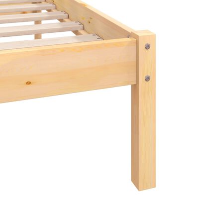 vidaXL إطار سرير خشب صنوبر صلب 180×200 سم سوبر كينج