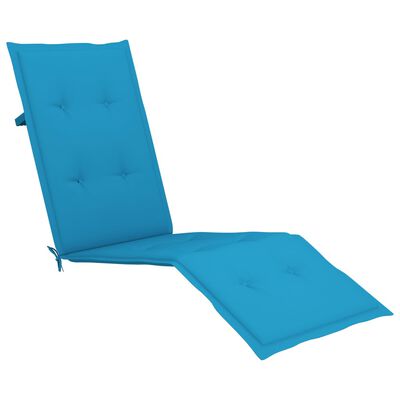 vidaXL وسادة كرسي شاطئ أزرق (75 + 105)4x50x سم