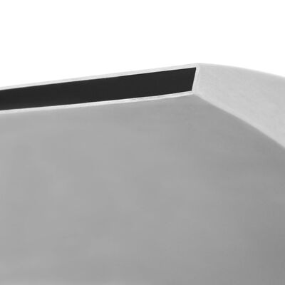 vidaXL نافورة مسبح فولاذ مقاوم للصدأ 50×30×90 سم فضي