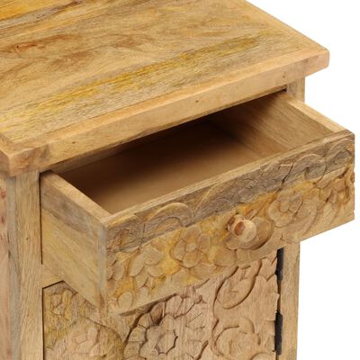 vidaXL طاولة سرير جانبية خشب مانجو صلب 40×30×50 سم