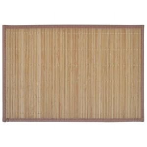 vidaXL عدد 6 ق مفارش طعام خيزران 30&times;45 بني